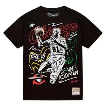 Camiseta Dennis Rodman NBA Chalked Up Chicago Bulls Mitchell and Ness