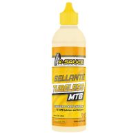 x-sauce  sellante antipinchazos tubeless para mtb 200ml - para uso en ruedas tubeless de montana capacidad 200ml dosis recomendadas dependiendo del grosor de la cubierta mtb 26