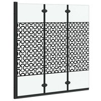 enclosure de ducha negro y transparente 130 x 130 cm vidaxl
