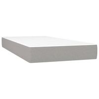 colchon individual  colchon de cama  colchon de muelles ensacados tela gris claro 90x190x20 cm