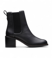 clarks para mujer 26179551 botines de piel chamberly top negro 36 5 a 8cm ninguno casual