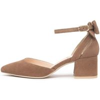 nerogiardini zapatos de tacon velour tpu tenna naturale para mujer