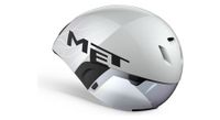 casco met codatronca blanco plata mate brillante