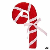 figura decorativa baston rojo 15 x 4 x 27 cm 12 unidades