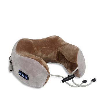 Almohada Cervical De Masaje Con 2 Modos Y Calor Infrarrojo. Espuma Viscolástica De Alta Densidad. 25x23x12 Cm. Color: Blanco