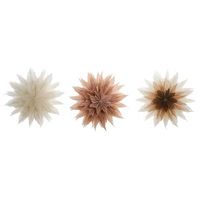 conjunto de 3 decoraciones colgantes led estrellas de navidad 3d de papel con luces led multicolor forsan