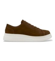 camper para mujer k200645-103 zapatillas de piel runner up marron 37 plano cordones casual