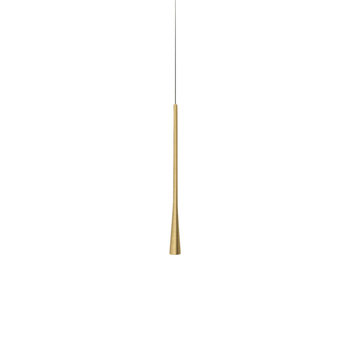 Dafne - Lámpara Colgante Led Oro 7w 3000k Ip20 - Plafón Led De Diseño Minimalista En Aluminio - Fuente De Alimentación Incluida - L. Máx. 145cm
