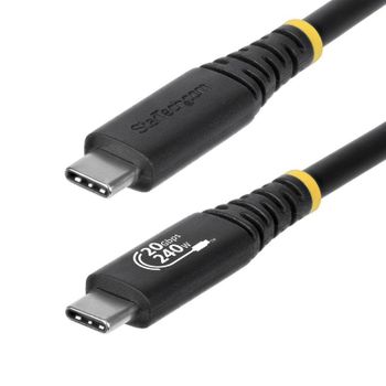 Cable USB4 StarTech.com 2m USB-C Certificado USB-IF 20Gbps 240W PD 4K120 DP1.4