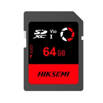 Tarjeta SD Hiksemi Capture 64GB P10 U3 180MB/s TLC NAND V30 A2