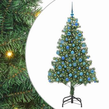 Árbol De Navidad | Decoraciones De Navidad Con 300 Led Con Soporte Verde 180 Cm Pvc