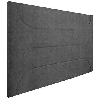 Cabecero Tapizado Jade| Cabezal Acolchado | Tapizado En Teijdo Alta Gama Acuaqulin Antimanchas | Color Marengo | Medida: 140x110x5cm (cama 135/140 Cm)