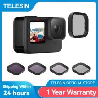 telesin nd8 nd16 nd32 cpl juego de filtros de lente marco de aleacion de aluminio para gopro hero 9 10 11 12 camara de accion negra lente nd cpl