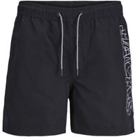 jack  jones banador 12257667 jpstfiji jjswim double logo ly pls black para hombre