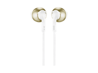 auriculares - jbl tune 205 intraurales microfono ergonomicos champagne gold