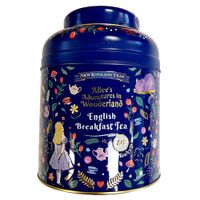 new english teas alice in wonderland tin 80 english breakfast teabags