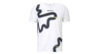 camiseta de manga corta scott rc run blanco negro para hombre