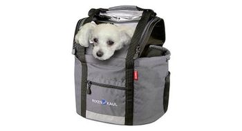 Klickfix pet basket with hood for handlebar adapter doggy