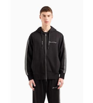 A|X Armani Exchange para hombre. 8NZMSHZ9N1Z1200 Sudadera elástica negro (XS), Casual, Poliéster