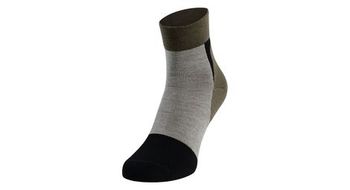 Calcetines bajos de lana odlo performance verde gris