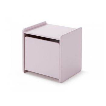 Vipack Kiddy Mesa De Noche Infantil Madera Lacada 1 Puerta L. 40 Cm Rosa Antigua