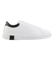 ax armani exchange para hombre xux123xv534k488 zapatillas de piel action blanco 45 plano cordones casual