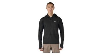 Patagonia r1 pullover hoody negro forro polar para hombre
