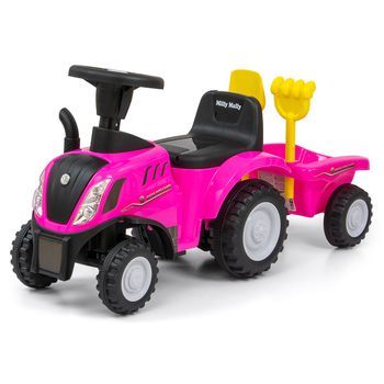 Correpasillos Tractor Milly Mally New Holland T7 Rosa