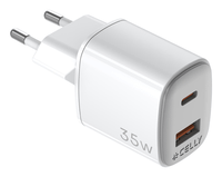 cargador gan 1usb 1usbc 35w wh