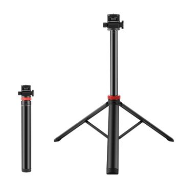 PULUZ 2m 8 secciones aleación de aluminio 1/4 tornillo extender soporte de zapata fría palo de Selfie transmisión soporte de luz de relleno trípode telescópico