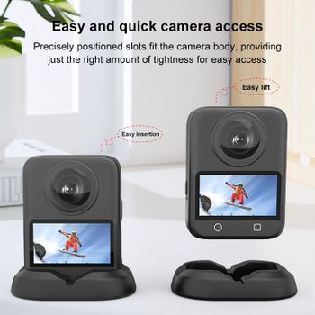 Base de silicona de sobremesa PULUZ para DJI Osmo 360 II / Osmo 360, soporte de base para montaje de accesorios de cámara