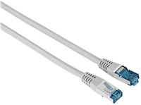 cable de red - hama 00200923 3 m 1 gbits futp cat 6 enchufe rj45 gris