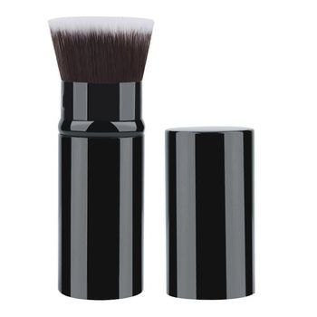 Brocha De Viaje Retráctil Para Rubor, Maquillaje, Polvos, Contornos, Iluminador Y Cosméticos.