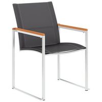 pack 2 uds sillas de jardin  silla de exterior  sillon textilene y acero inoxidable gris