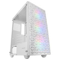 mars gaming mc-mag semitorre atx cristal templado 3 ventiladores frgb usb 30 blanca