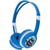 gembird mhp-jr-b auriculares para ninos con limitador de volumen azul