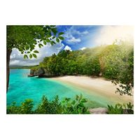 papel pintado 3d - playa soleada 350x245 cm