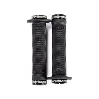 ODI X Stay Strong Ruffian Lock On Grips Black And Gold / 143mm