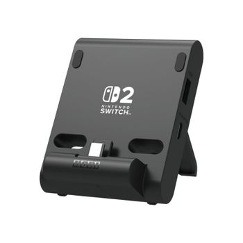 Sistema de carga Hori Dual USB PlayStand para Nintendo Switch 2 negro alámbrico