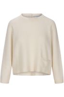 jersey boxy de mezcla de cachemira off white l