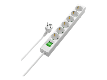 Regleta - ISY IPS-6310-W, 6 tomas, Blanco