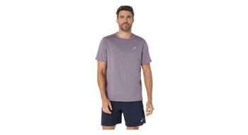Maillot de manga corta asics core violet para hombre