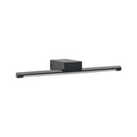 lampara led para cuadros y espejos minimalista moderna para bano de metal acrilico y silicona negra casal