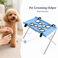 hamaca plegable para el cuidado de mascotas soporte para recortar unas de perros y gatos mesa de malla para banar y secar mascotas pequenas