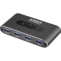 switch speaka professional 2 puertos 625 mbs sp-13710916 con mando cableado