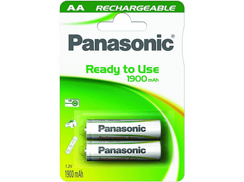 Pilas AA recargables - Panasonic P 6 (1900 MAH) Evolta, recargables, 2 uds