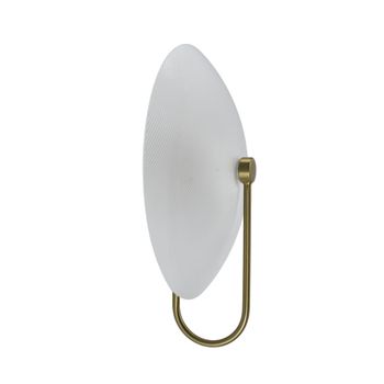 Aplique metal y vidrio  30 cm