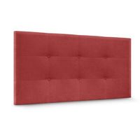 cabecero de tela aqualine capitone 95x60cm camas 90 - rojo