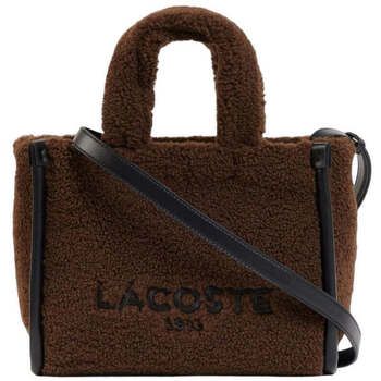 Lacoste Bandolera Bolso Tote pequeño Heritage Negro/Marrón para mujer