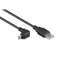 goobay cable usb 20 a micro usb acodado machomacho 18m negro